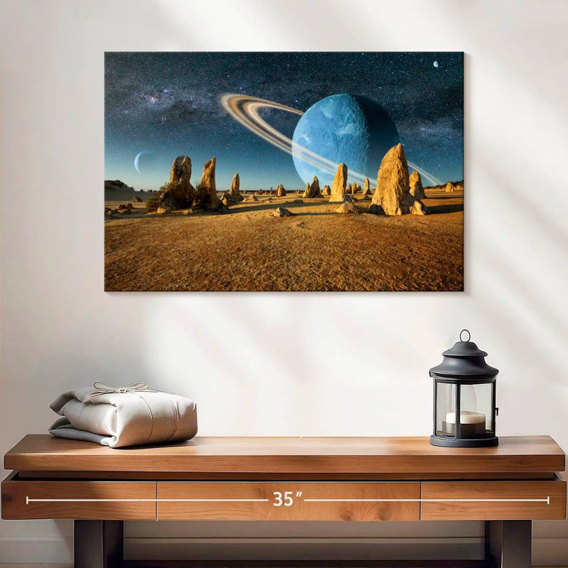 Oberle Barren Alien Planet, 16" H x 24" W