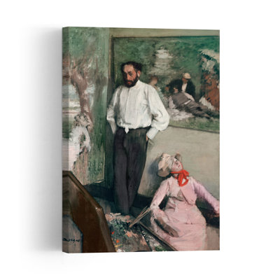 L'Homme et la Marionnette, vers 1880. Estampe d'art mural contemporaine abstraite impressionniste.