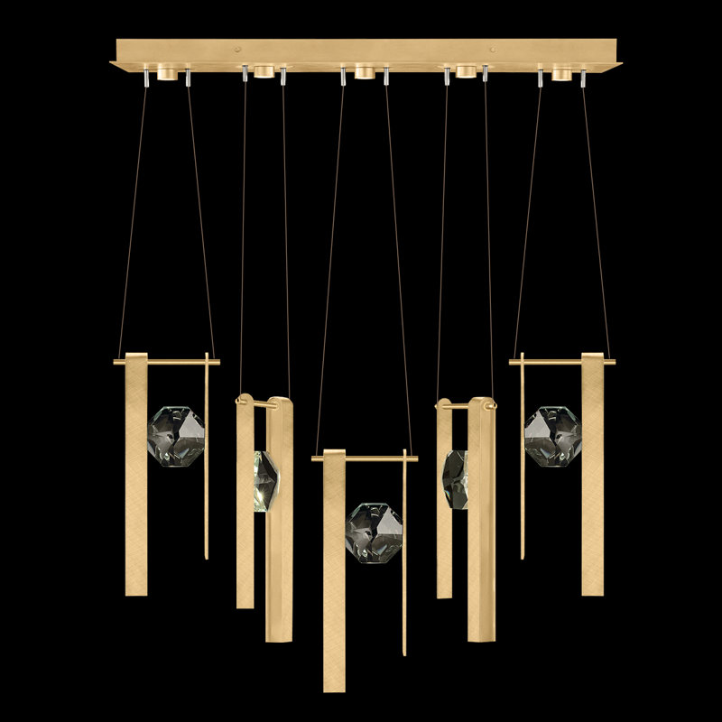 Aria 5 - Light LED Pendant, Brushed Gold