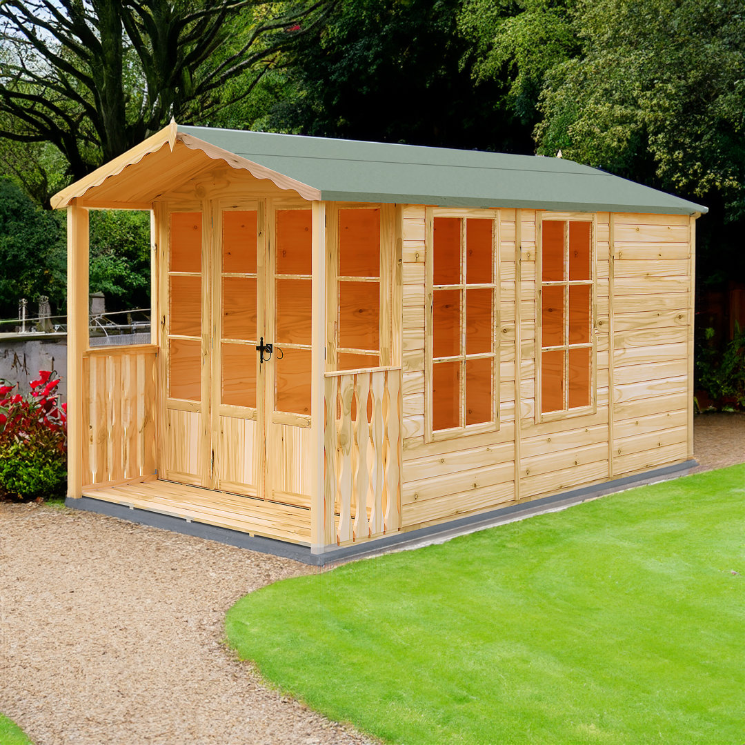 Kensington 7 ft x 12 ft Summer House With Veranda