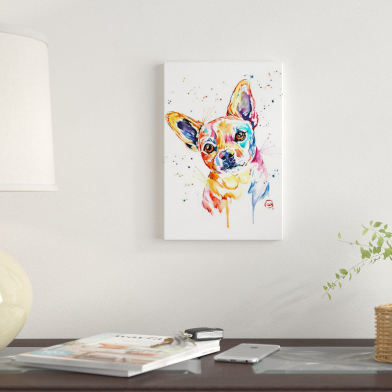 « tucker », impression sur toile tendue, H 12 po x l 8 po x P 0,75 po, Pas de tapis, Toile tendue