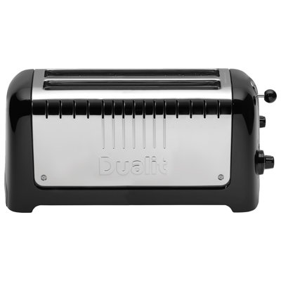 Lite Dualit 4 Slice 2 Long Slot Toaster Black