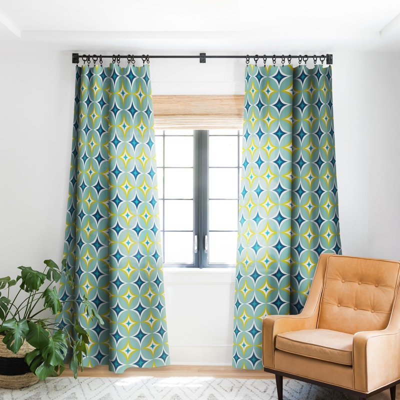 Heather Dutton Astral Slingshot 1pc Blackout Window Curtain Panel, 50" W x 120" L