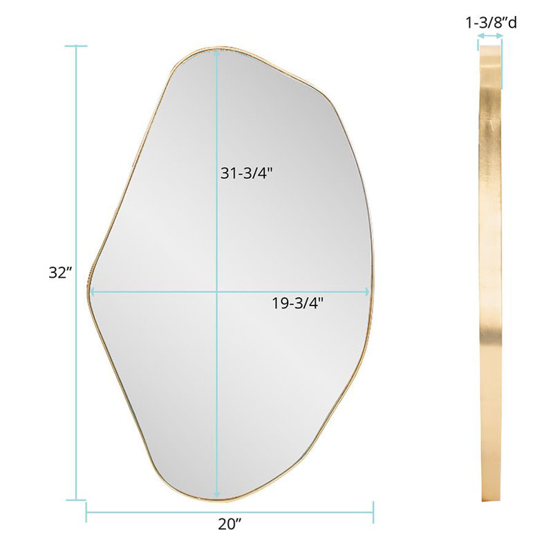 Azurite Manufactured Wood Wall Mirror