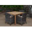 Newport Outdoor 5 - Piece Teak Dining Set with Cushions-461262067
