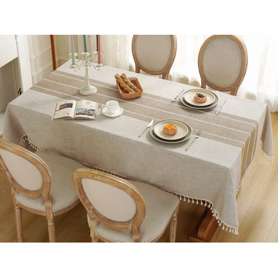 Rustic Tablecloth Cotton Linen Waterproof Tablecloths Washable Table Cloths