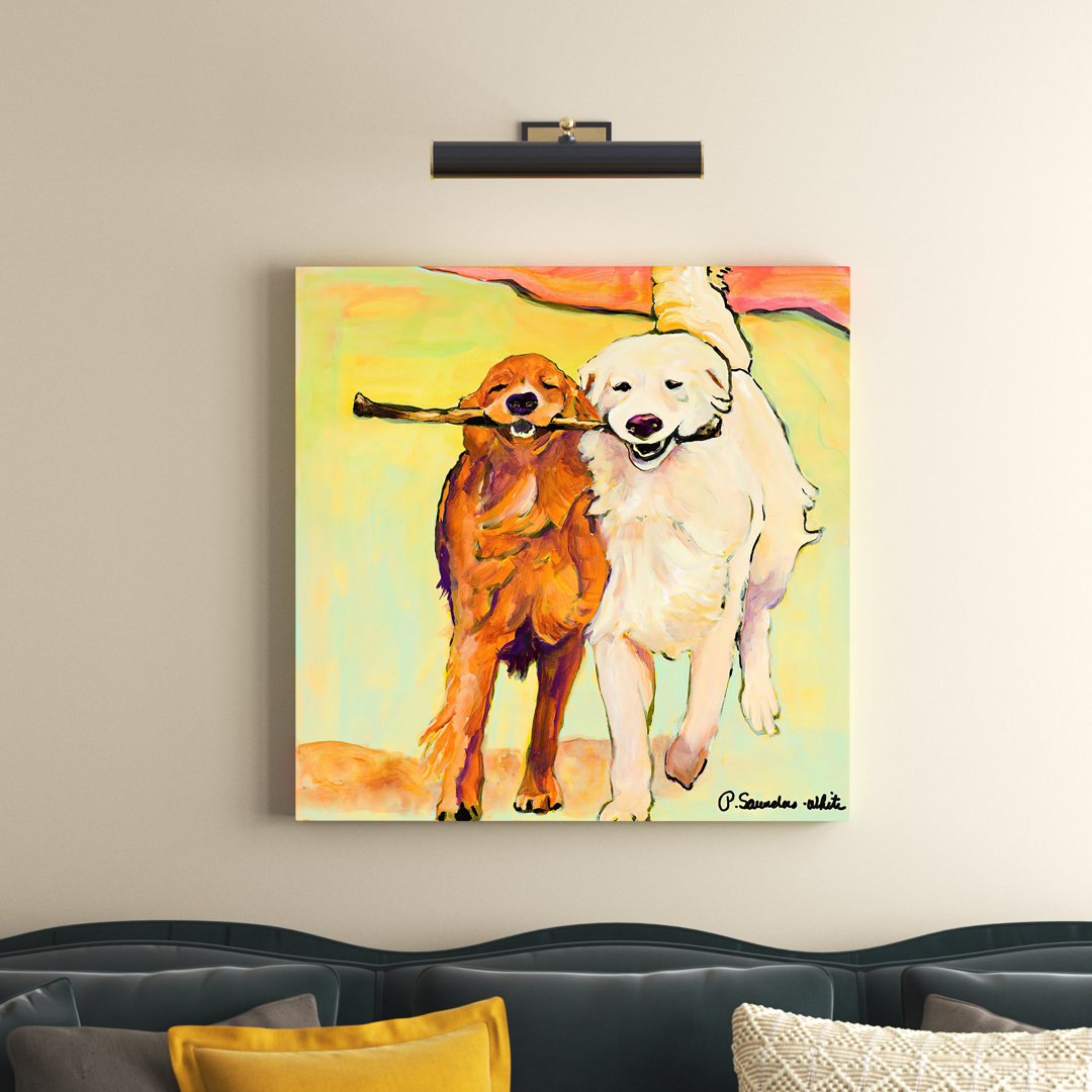 Stick With Me by Pat Saunders-White - Wrapped Canvas Print Archie & Oscar™ Size: 35" H x 35" W