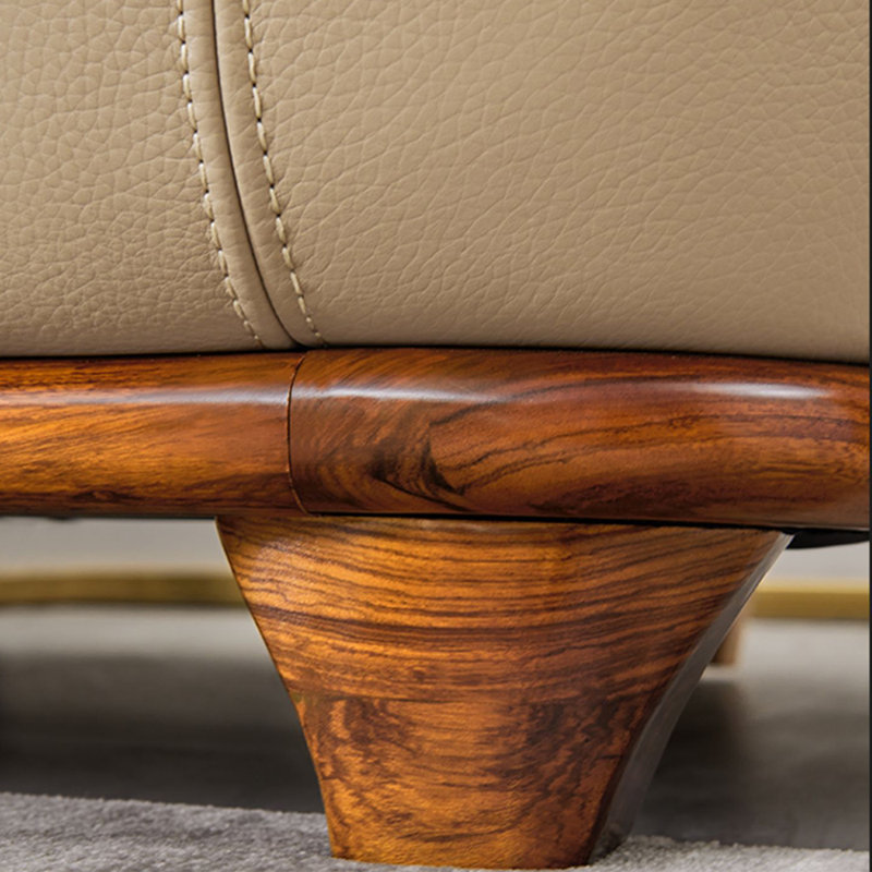 Causeuse en cuir véritable Ashlay
