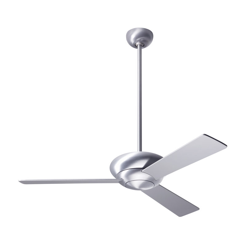 Altus Downrod Ceiling Fan, Gloss White, Fan Speed Control, Maple