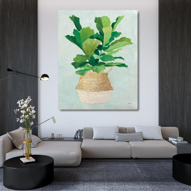 Art sur toile tendue par Gracie Oaks Purinton, Julia: Woven Palm II