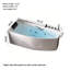 Baignoire de trempage profonde en angle 55,12 po x 28,35 po-133145179