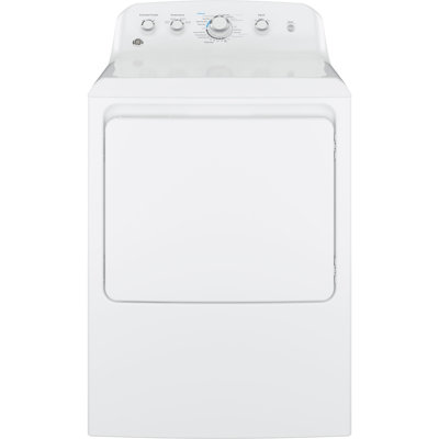 GE Appliances 7.2 cu. ft. Electric Dryer with Reversible Door in White