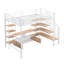 Lit mezzanine en métal avec escalier-730856035