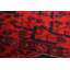 Tapis unique en laine noué à la main style Esari Turkoman des années 2010 de 4 pi 3 po x 6 pi 4 po rouge Andrek