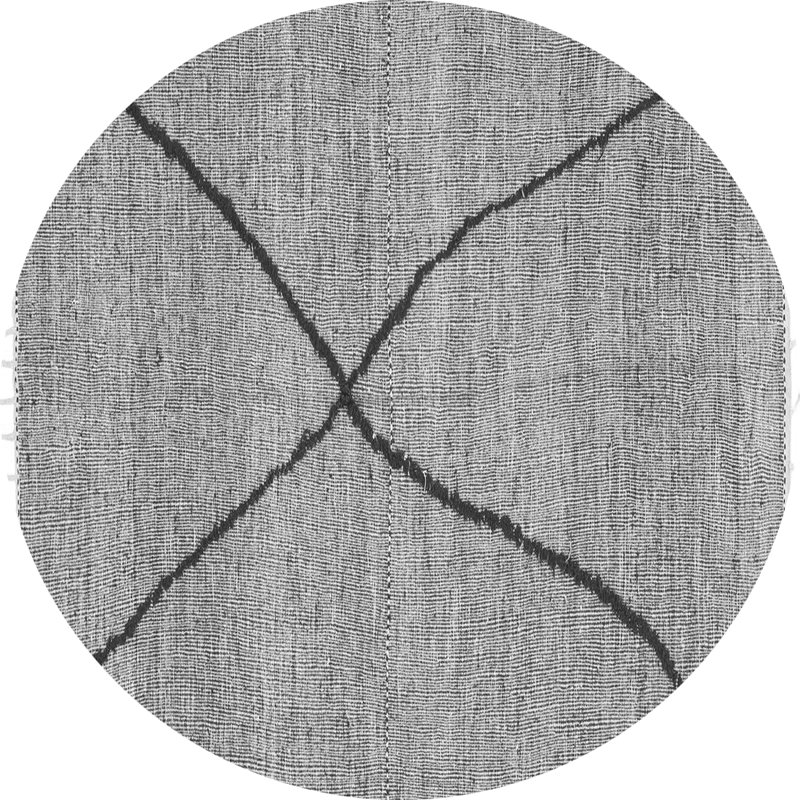 Abstract Indoor Rug, Round 8'