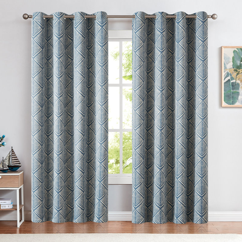 Paire de rideaux obscurcissant Meghanne, Bleu, L 50 po x L 95 po