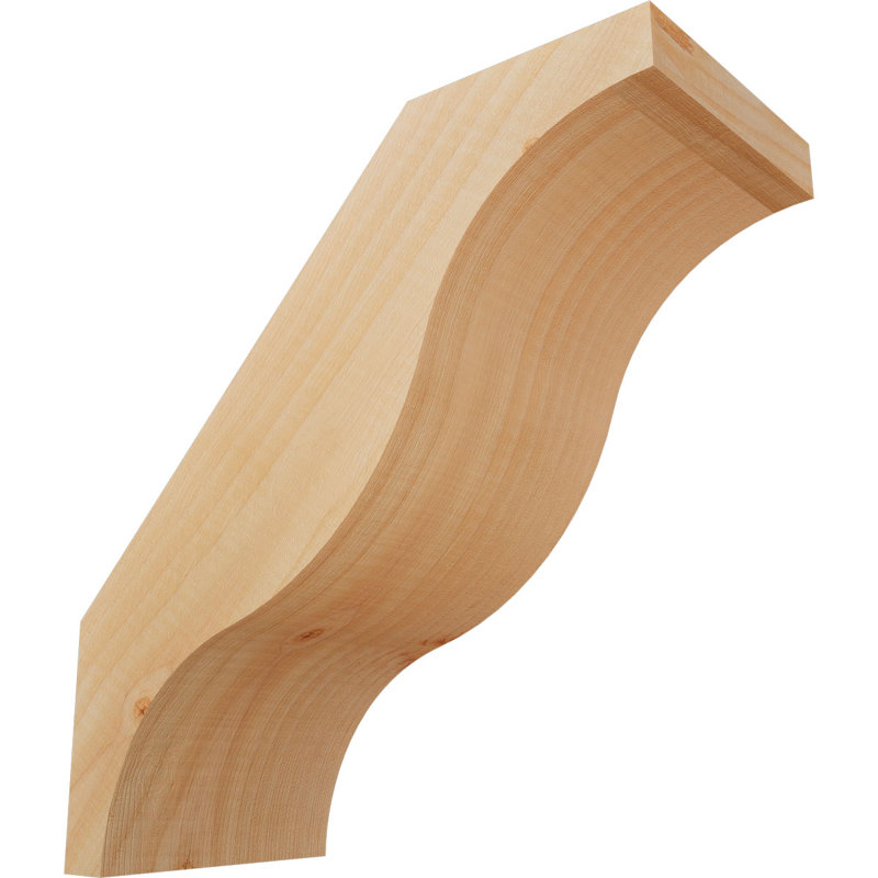 Attelle de genou Funston, Sapin de Douglas, Lisse, H 12 po x l 5,5 po x P 12 po