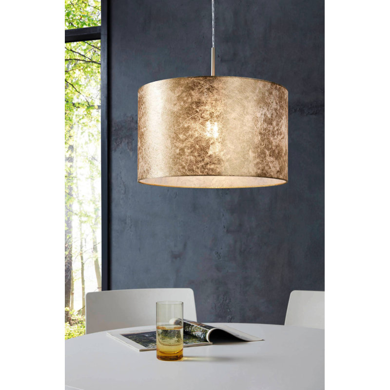 Adelyn 1 - Light Champagne Drum Pendant