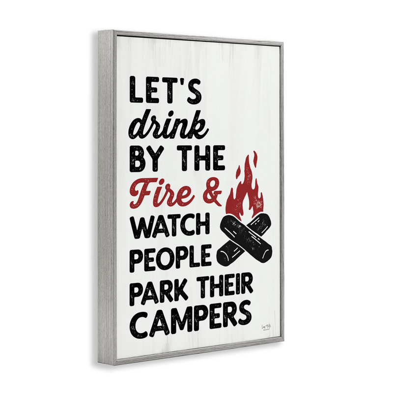 «Let Drink» par la giclée encadrée par le feu, design par Lux + Me Designs, Estampe numérique Farmhouse, H 18 po x l 12 po
