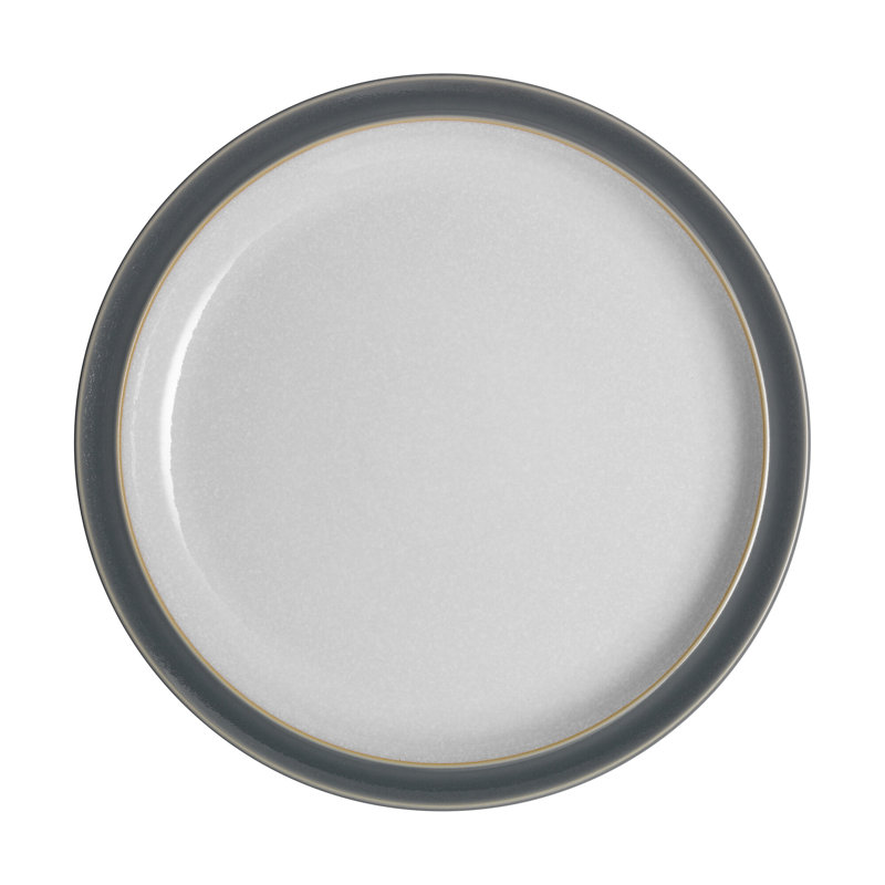 Denby Elements Dinner Plates, Fossil Grey