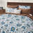 Wonderful Floral Comforter Set Linen-Like Fabric With Slub Texture-105185813-105185812