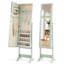 Armoire à bijoux avec miroir pleine grandeur et miroir de maquillage intérieur-243511119