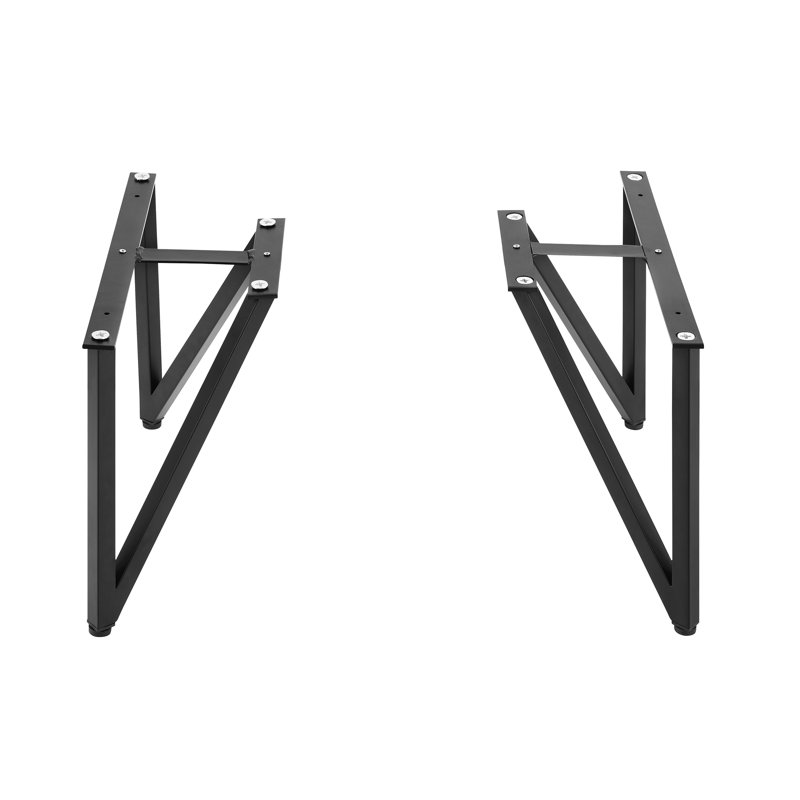 Pieds de coiffeuse Annécy noir mat, Noir mat