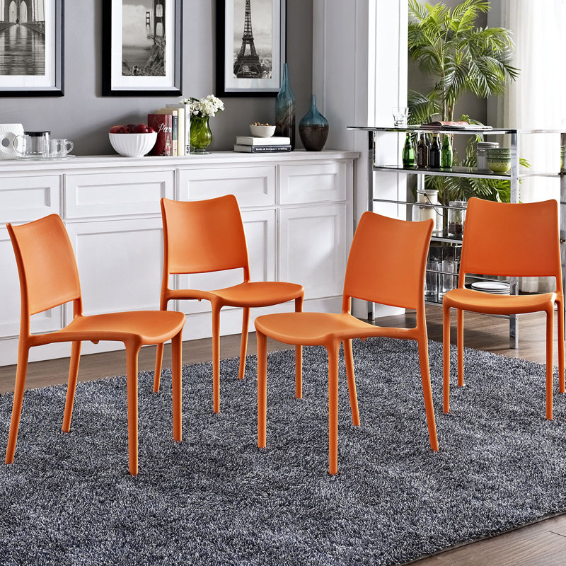 Modway Hipster Dining Chair, Orange