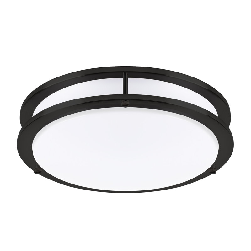 Plafonnier encastré à DEL Hanz sélectionnable 2700K, 3000K, 3500K, 4000K, 5000K, Noir mat, H 3 po x l 10 po x P 10 po