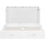 Lit mural blanc grand format, tiroir, douilles et poulie pour l'espace de bureau - Saving Furniture