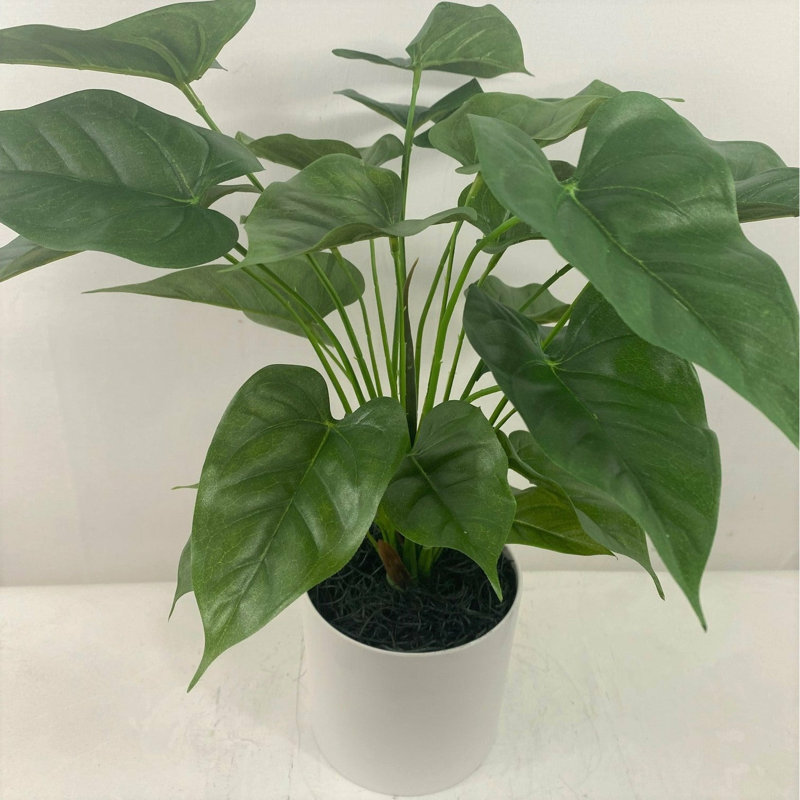 Plante artificielle en pot 18 po, Blanc
