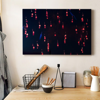 Crimson Constellation Premium Gallery Wrapped Canvas - Ready to Hang