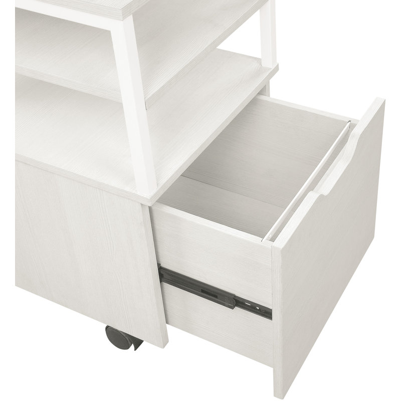 16.75 " Wide 1 Vertical Filing Cabinet, Campanula White