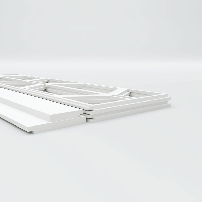 Ensemble de lambris en PVC Greeley, H 32 po x l 94,5 po x P 0,625 po
