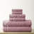 Ensemble de serviettes de 6 pièces en jacquard damassé / 100% coton peigné uni ultradoux de 550 g/m² avec bordures décoratives Modern Threads-1786789593