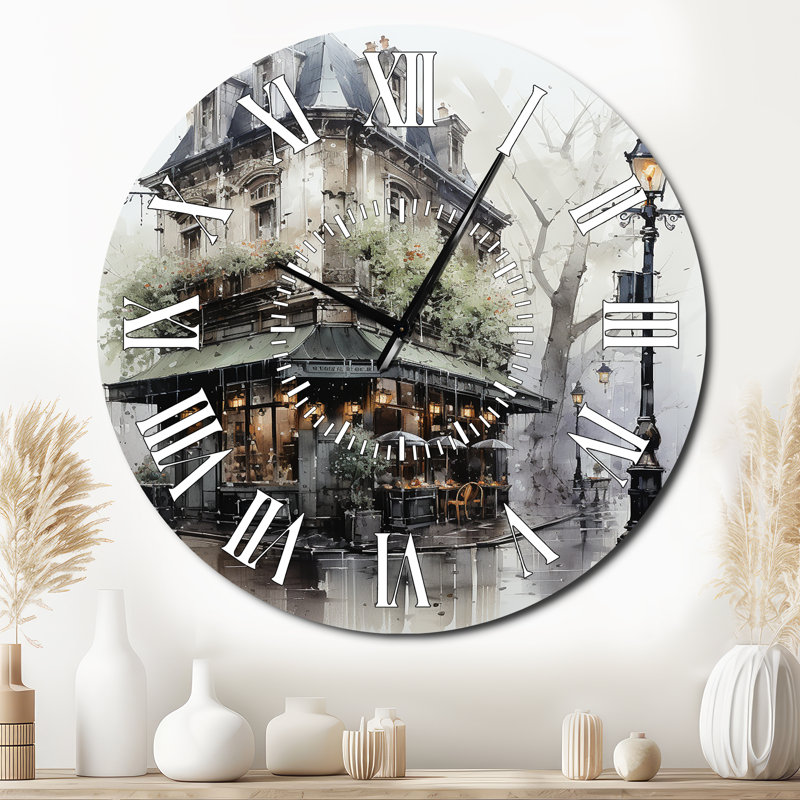 Horloge murale Paris Montmartre Mist - City Paris, Surdimensionné