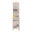 Attica 80" High Double Cabinet Kitchen Pantry , Storage Cabinet, Six spice Cubbies and Four Shelves for Kitchen, Garage White