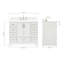 Meuble-lavabo simple avec plateau Abshire 43-93359269