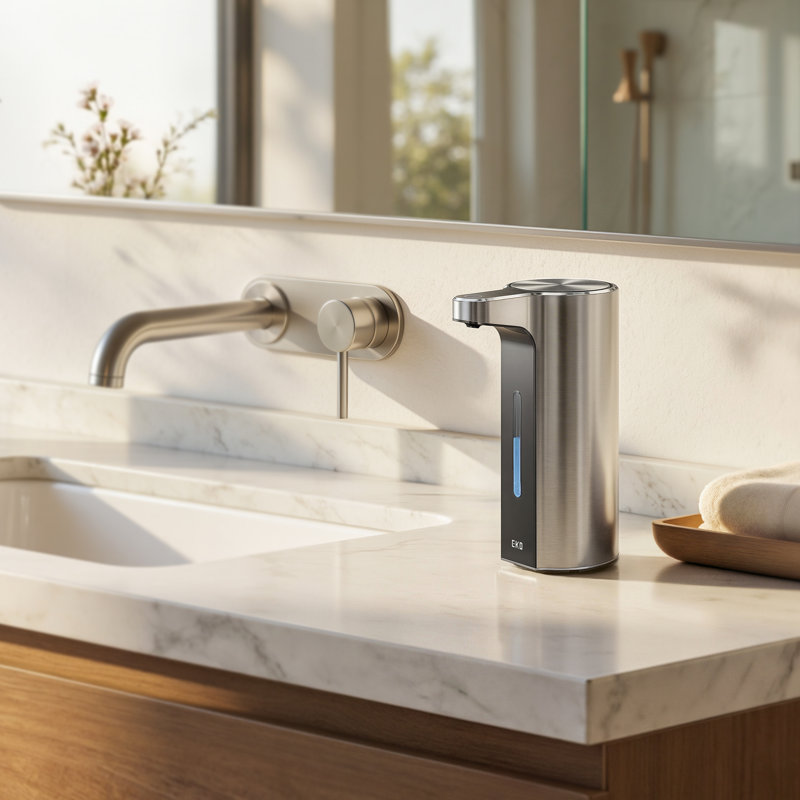 Touchless Automatic Soap Dispenser For Kitchen And Bathroom, Liquid Hand Soap Dispenser, Water-resistant And Rechargeable, 9 Fl Oz