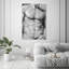 Torse mâle en gris - impression-71079070-71079061