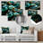 Green Emerald Amazonite Stone - Stone Geode Metal Wall Art MT136136-537461173