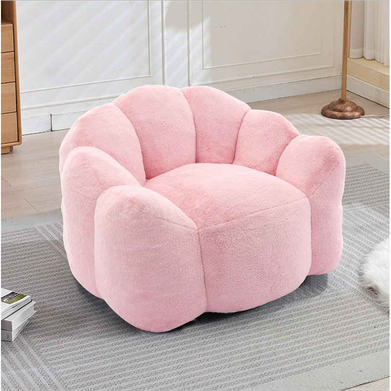 Canapé à compression Lotus de type adulte avec anneau à tirer pouvant être facilement déplacé sans installation convenant à divers environnements tels que le salon, la chambre à coucher, etc. Détendez-vous et profitez de la vie, rose