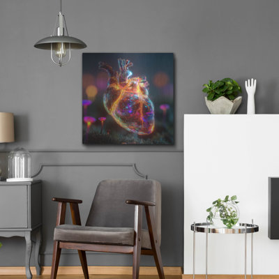 'Magnetic Heart 2' by Ann Klee Metal Wall Art, 24" x 24"