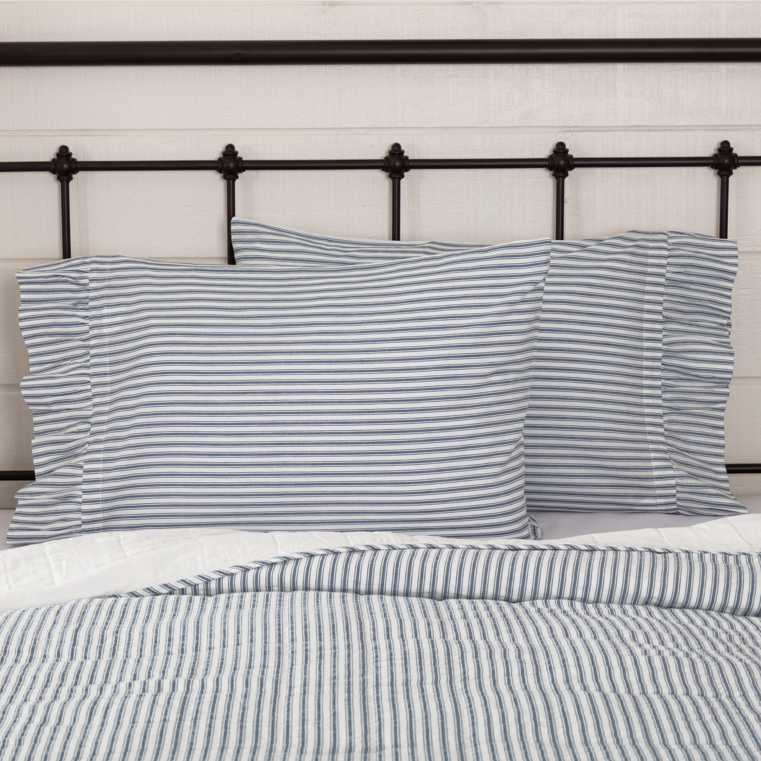 Cotton Pillowcase, Standard, Blue