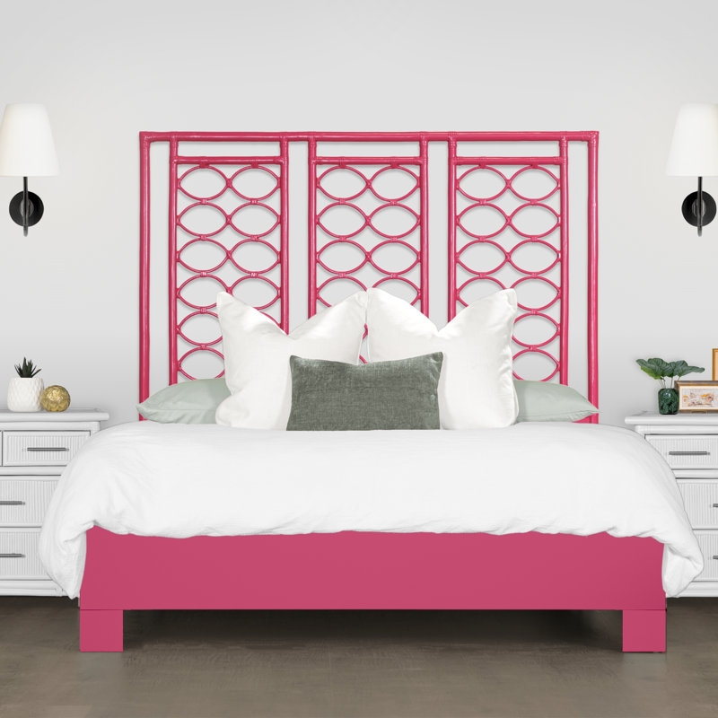 Lit standard à profil bas Infinity, Simple, Rose vif
