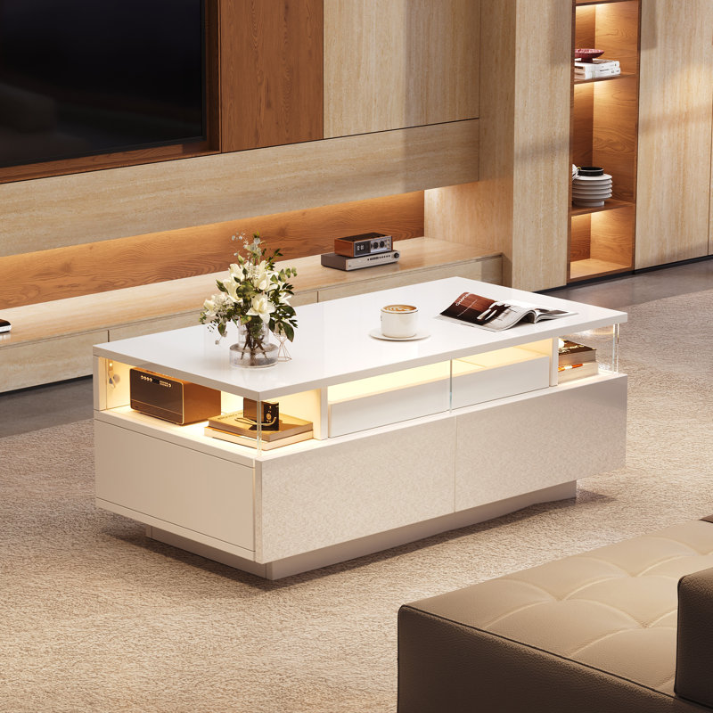 Frame Coffee Table with Storage