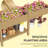 Elevated Garden Bed,Wood Raised Garden Box,With Side Table,Bottom Shelf,Bed Liners And Drainage Holes-1513047626