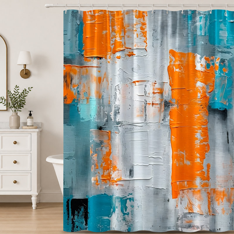 Shower Curtains with Hooks Included