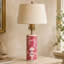 Lampe de table Floral Vine Bone Inlay - Fuchsia-608039913