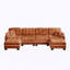 Canapé en U avec 4 coussins, repose-pieds mobile, canapé à assise profonde facile à assembler pour le bureau du salon, appartement-178703460-178703457